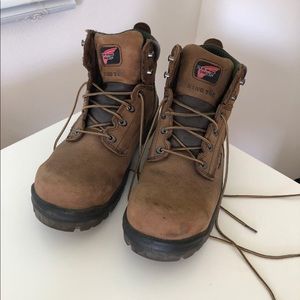Steel toed work boots